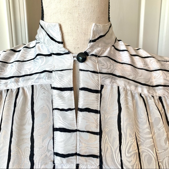 Vintage BROWNSTONE STUDIO Lightweight Striped Long Sleeve Dress—SZ. 4 - Picture 4 of 13